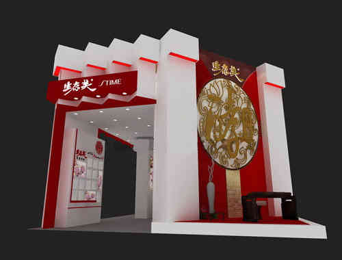 生太美集團(tuán)特裝展位美博會廣州廣交會展覽設(shè)計搭建